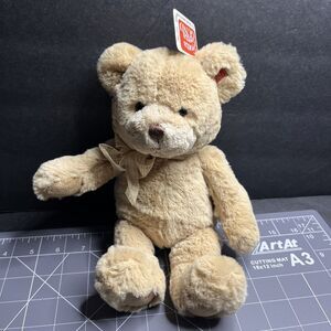 Gund 10” Brown Bear Elston 15372 Plush Stuffed Animal With Bow NWT